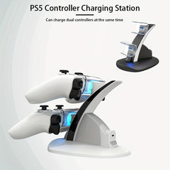 Controller Charging Stand for PS5, Dual Charging Dock Station Charging P-5 Charger Dock for Playstation 5