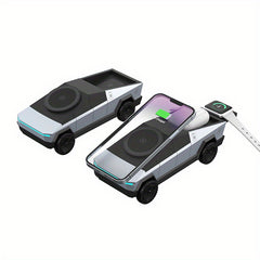 3in 1 Fast Charging Station Wireless Charger Stand Pad 90 ° Rotation Desktop Mobile Phone Holder Mount Multiple Devices Chargers for iPhone 16 15 14 13 12 Pro Max for Apple Watch iWatch Ultra 10 9 8 7 SE Series for Airpods 2 for Galaxy Watch Series